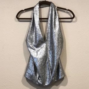 Donna Karan - Halter Top - Sequined - Sz 10